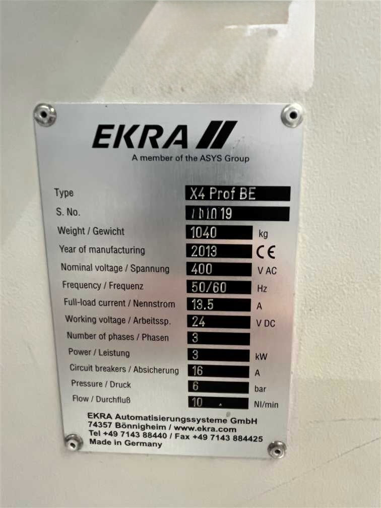 EKRA X4 Prof BE, screen printer, vintage 2013