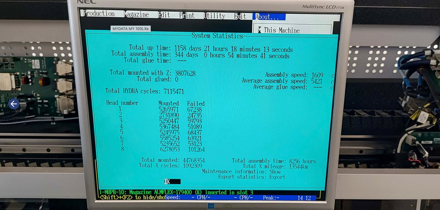 MYDATA MY 100DXe, vintage 2012, Europe SOLD