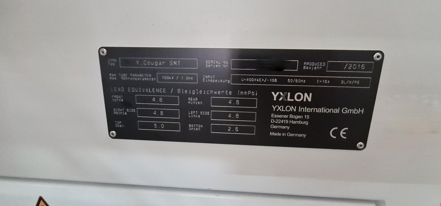 YXLON Y.Cougar SMT, vintage 2016, X-ray - SOLD
