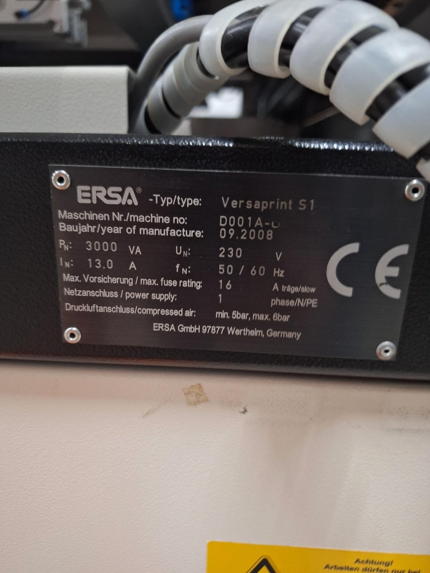 ERSA Versaprint S1, vintage 2008, screen printer