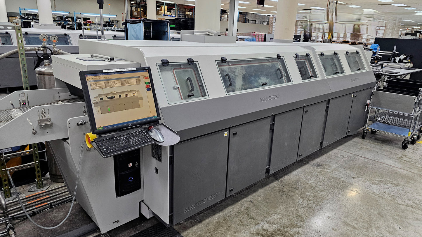 SPEEDLINE / ELECTROVERT Aquastorm 100C In-Line PCB Washer, vintage 2014