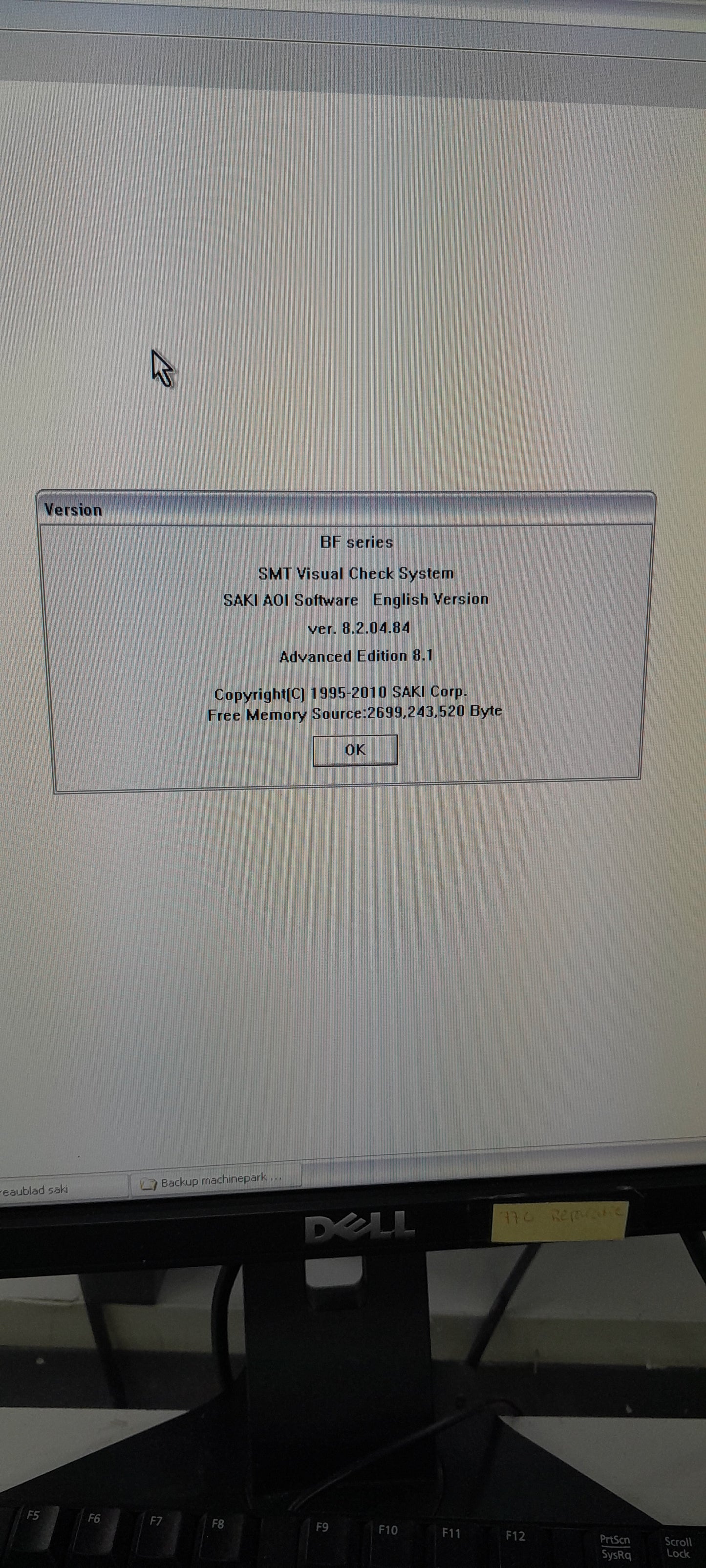 SAKI BF-Comet-C, vintage 2011, tabletop 2D AOI