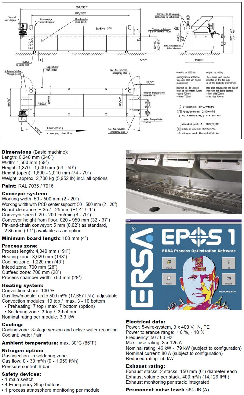 ERSA Hotflow 2/20, vintage 2007 (2 machines)