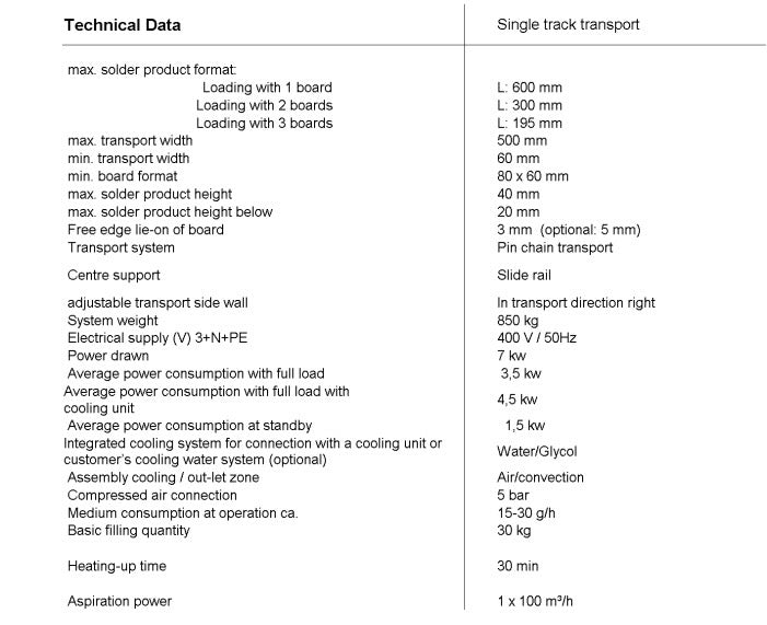 Asscon VP3000, vapor phase oven SOLD