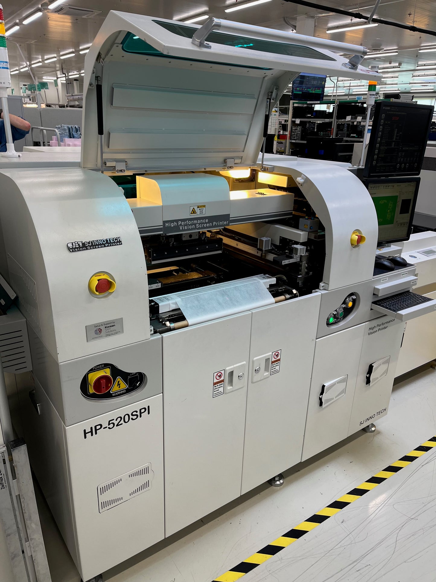 SJ INNO TECH HP-520SPI, screen printer, vintage 2014