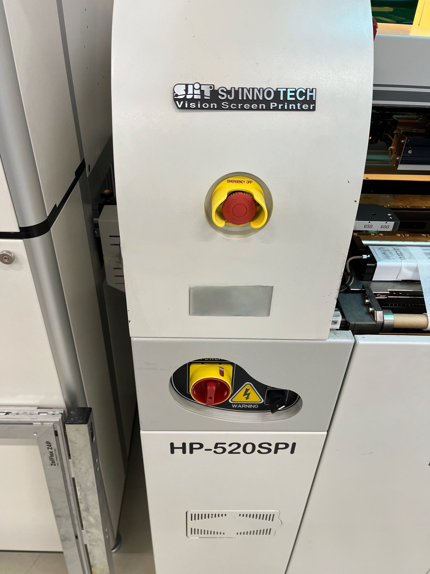 SJ INNO TECH HP-520SPI, screen printer, vintage 2014