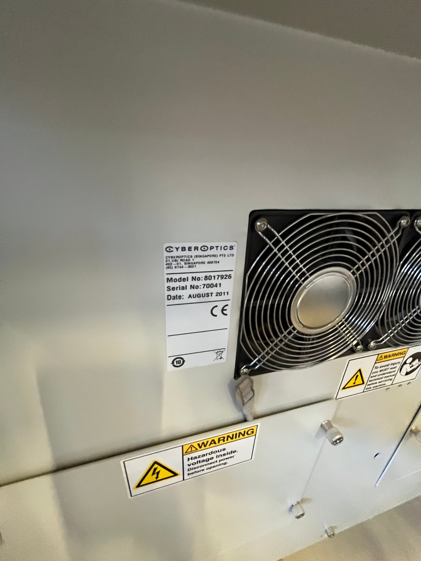 CYBEROPTICS QX500L, annata 2012, AOI