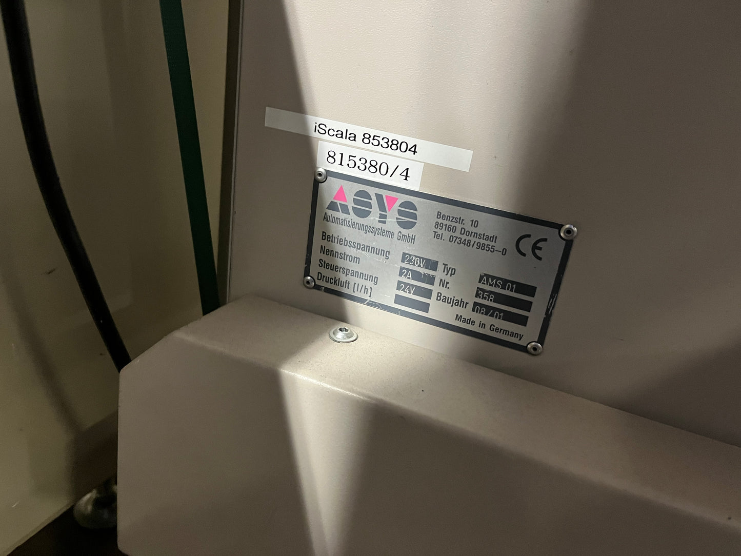 ASYS AMS01, annata 2001, caricatore