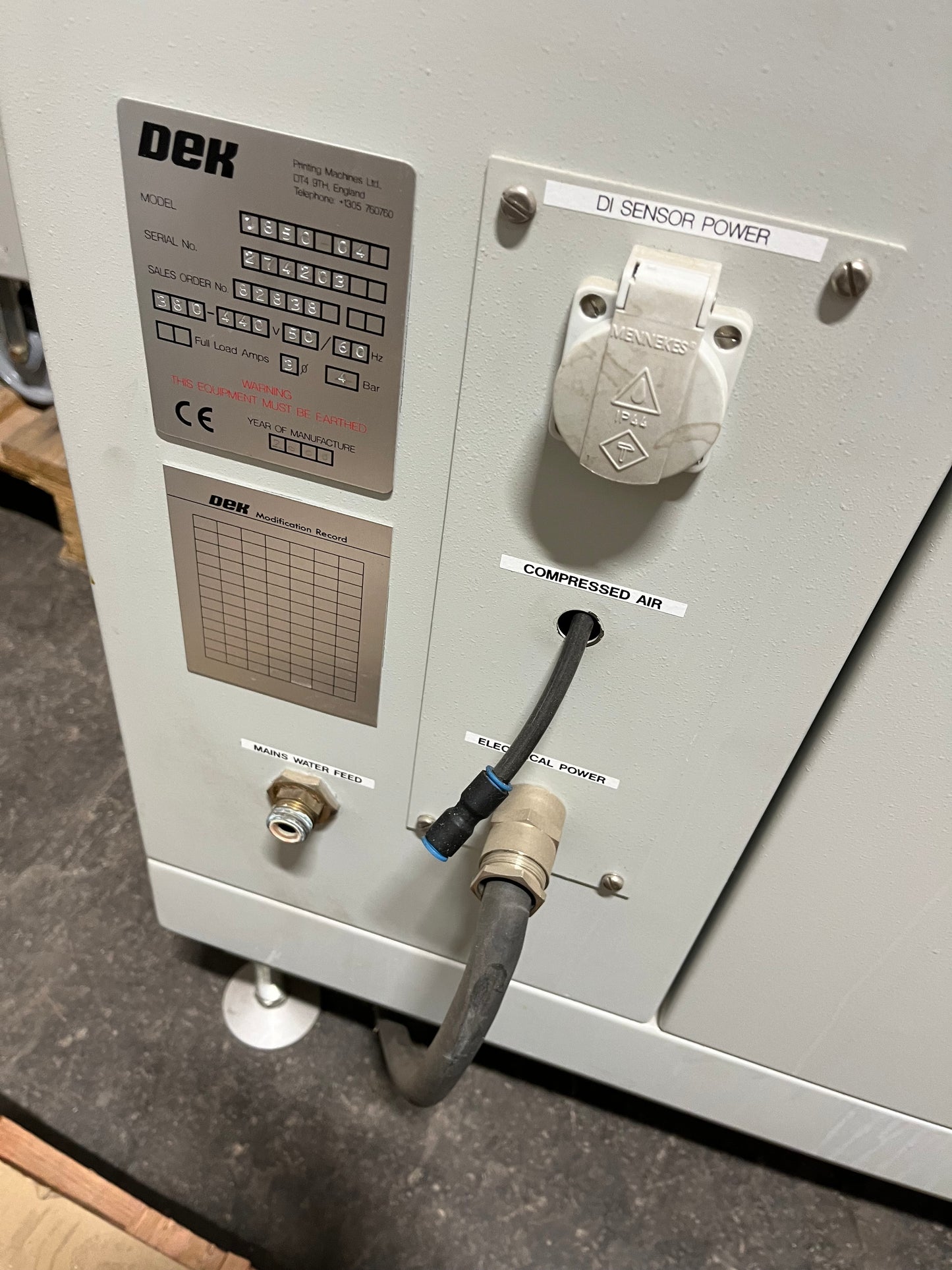 DEK 1850, vintage 2000, pulitore per stencil