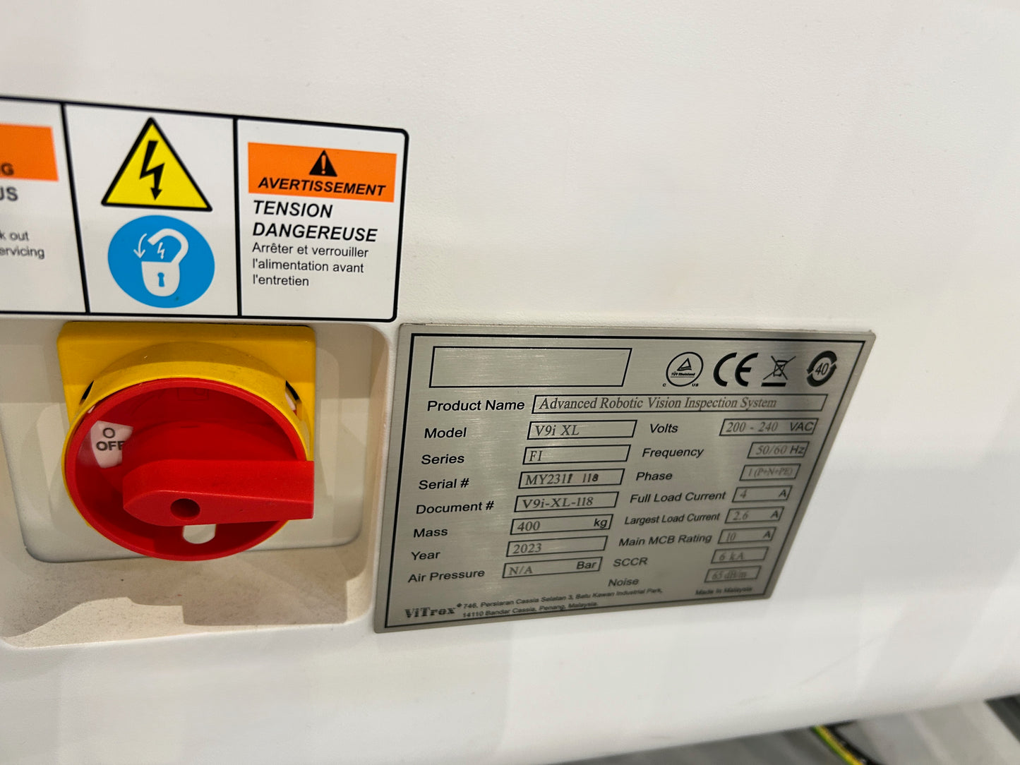 VITROX V9i XL, AOI, vintage 2023