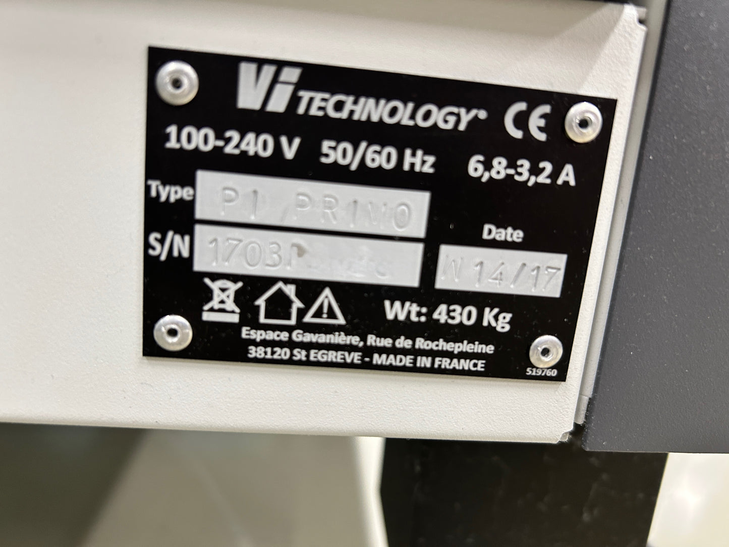 Vi Technology PI Primo SPI, vintage 2017