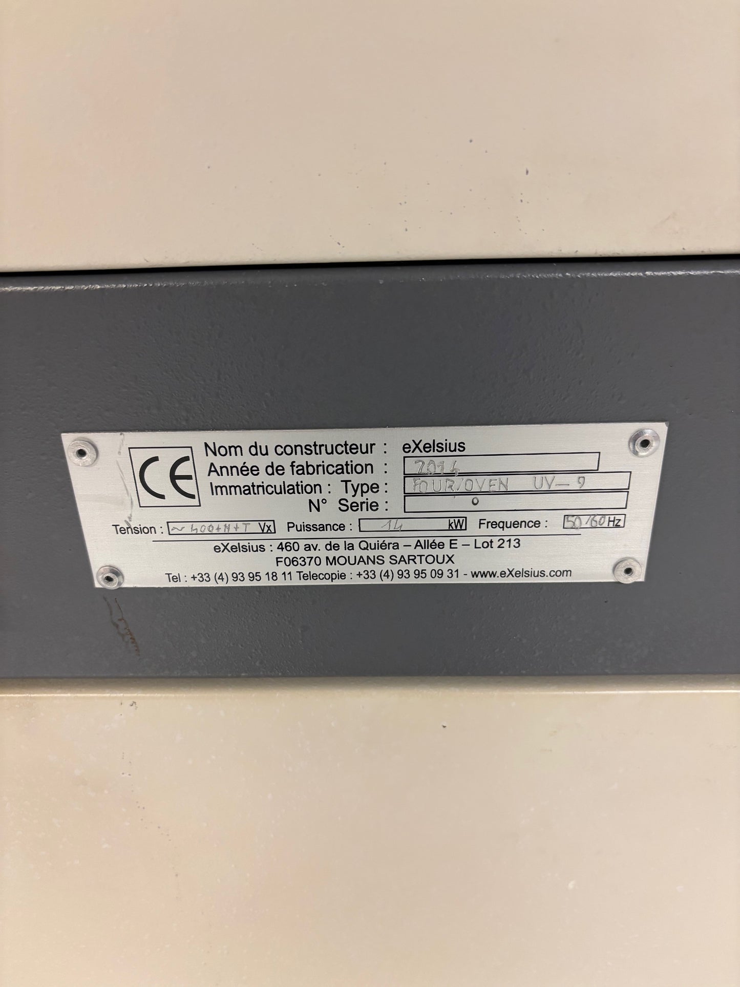 Asymtec Exelsius, UV curing oven, vintage 2014