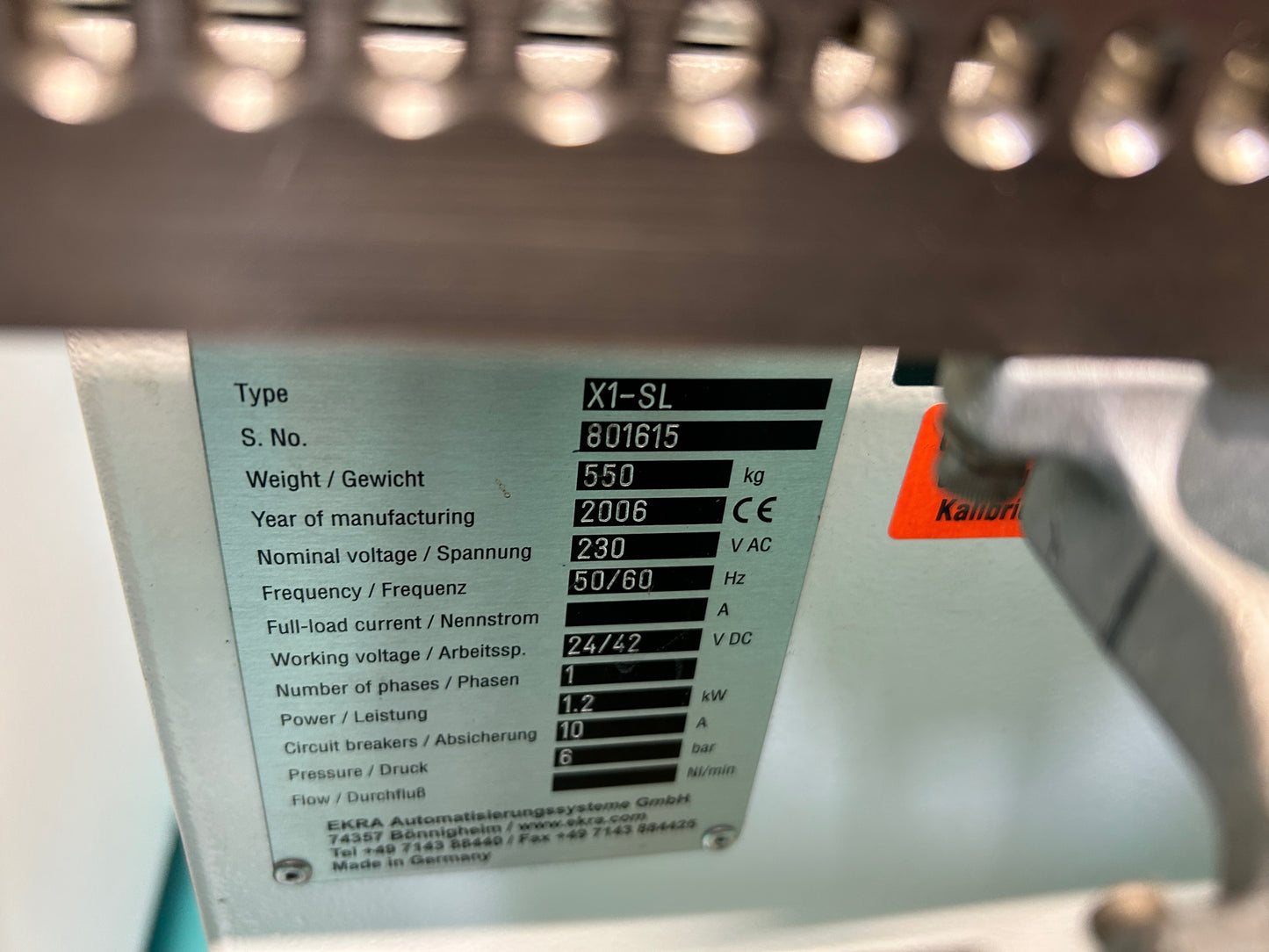 EKRA X1 SL, vintage 2006, screen printer SOLD