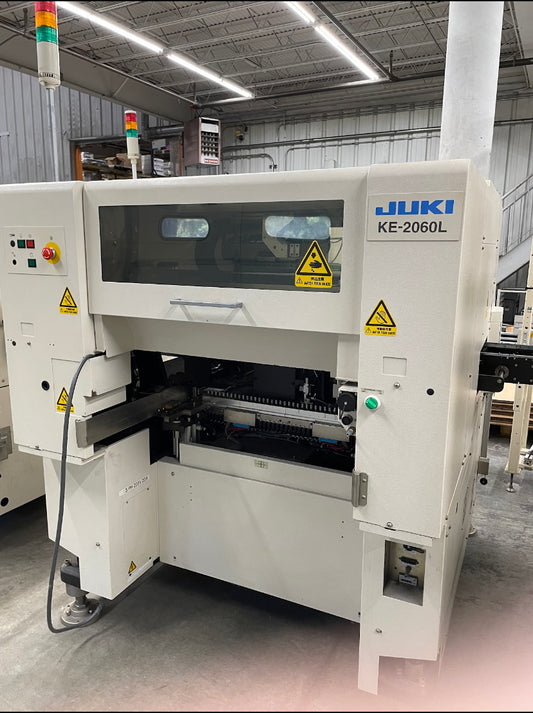 Juki KE-2060L, vintage 2003, plus additional feeders and tables
