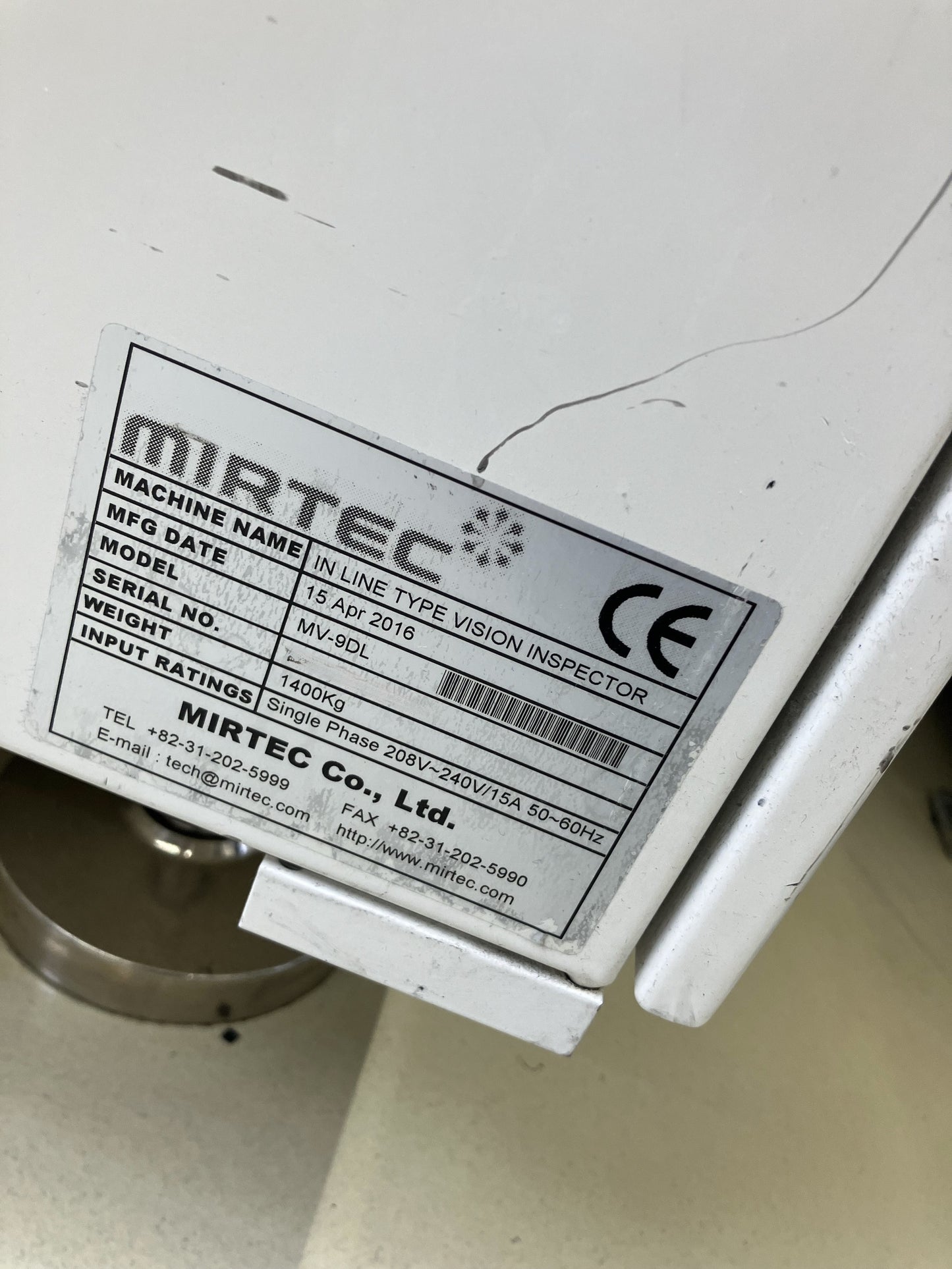 MIRTEC MV9-DL, vintage 2018, AOI *multiple units*