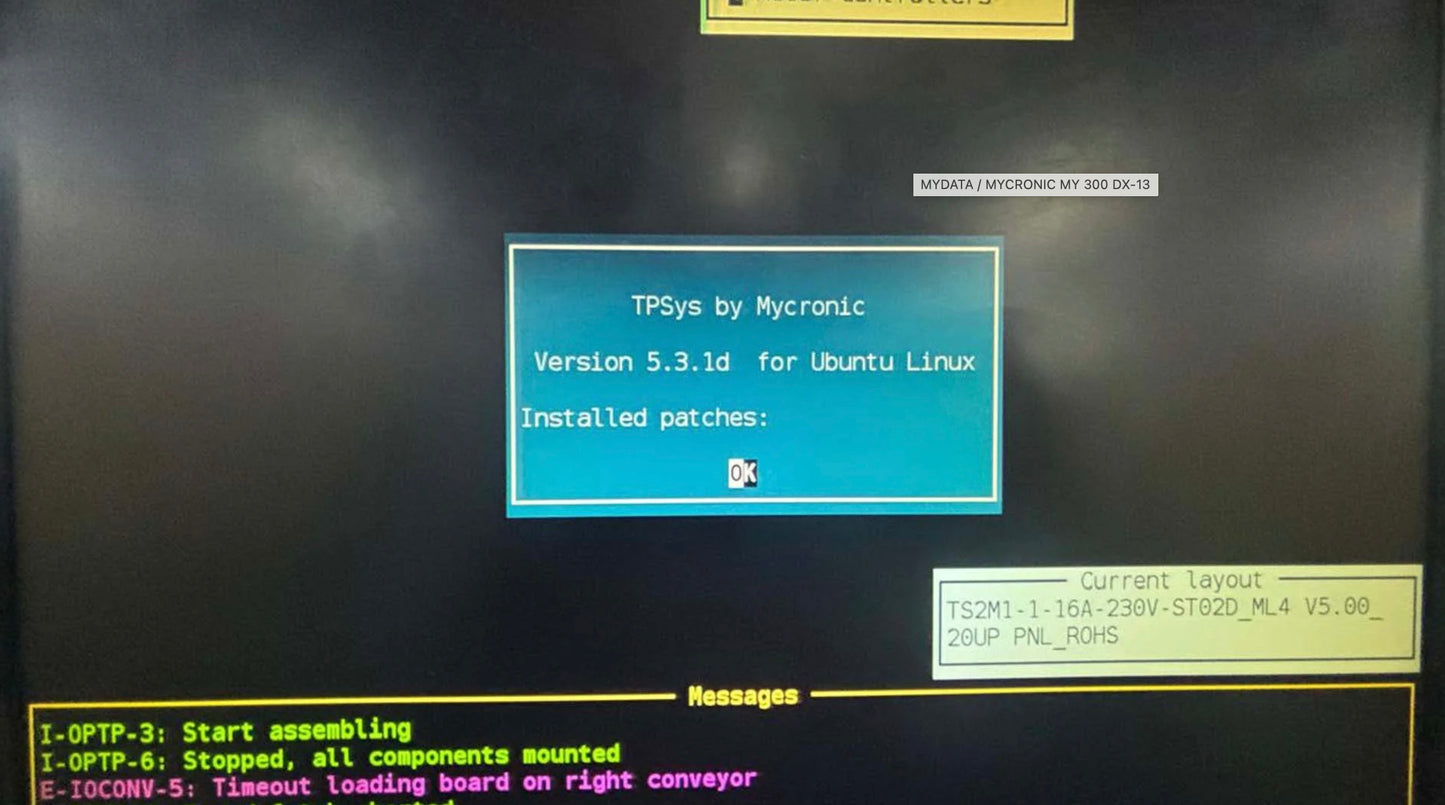 MYDATA / MYCRONIC MY 300 DX-13, vintage 2017 SOLD