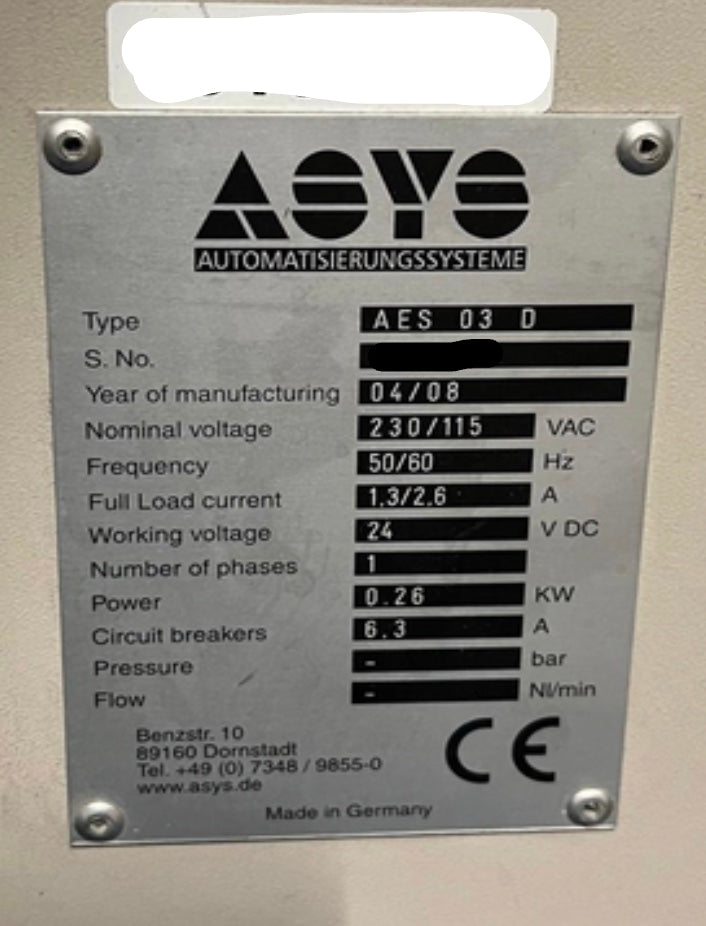 ASYS AES03D line loader, vintage 2008
