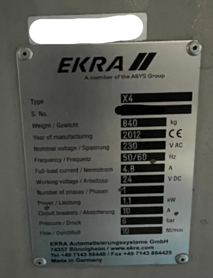 EKRA X4 Professional, vintage 2012