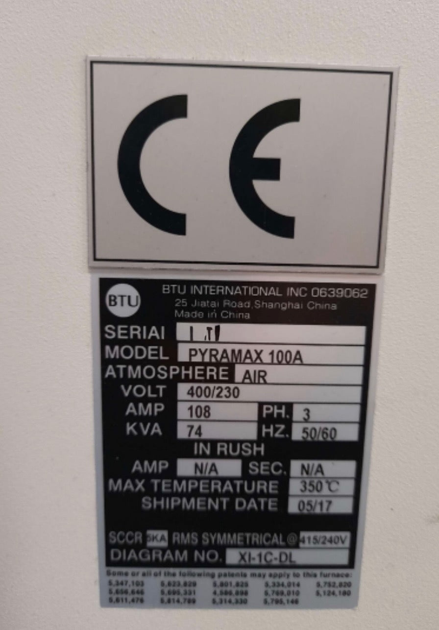 BTU PYRAMAX 100A, vintage 2017