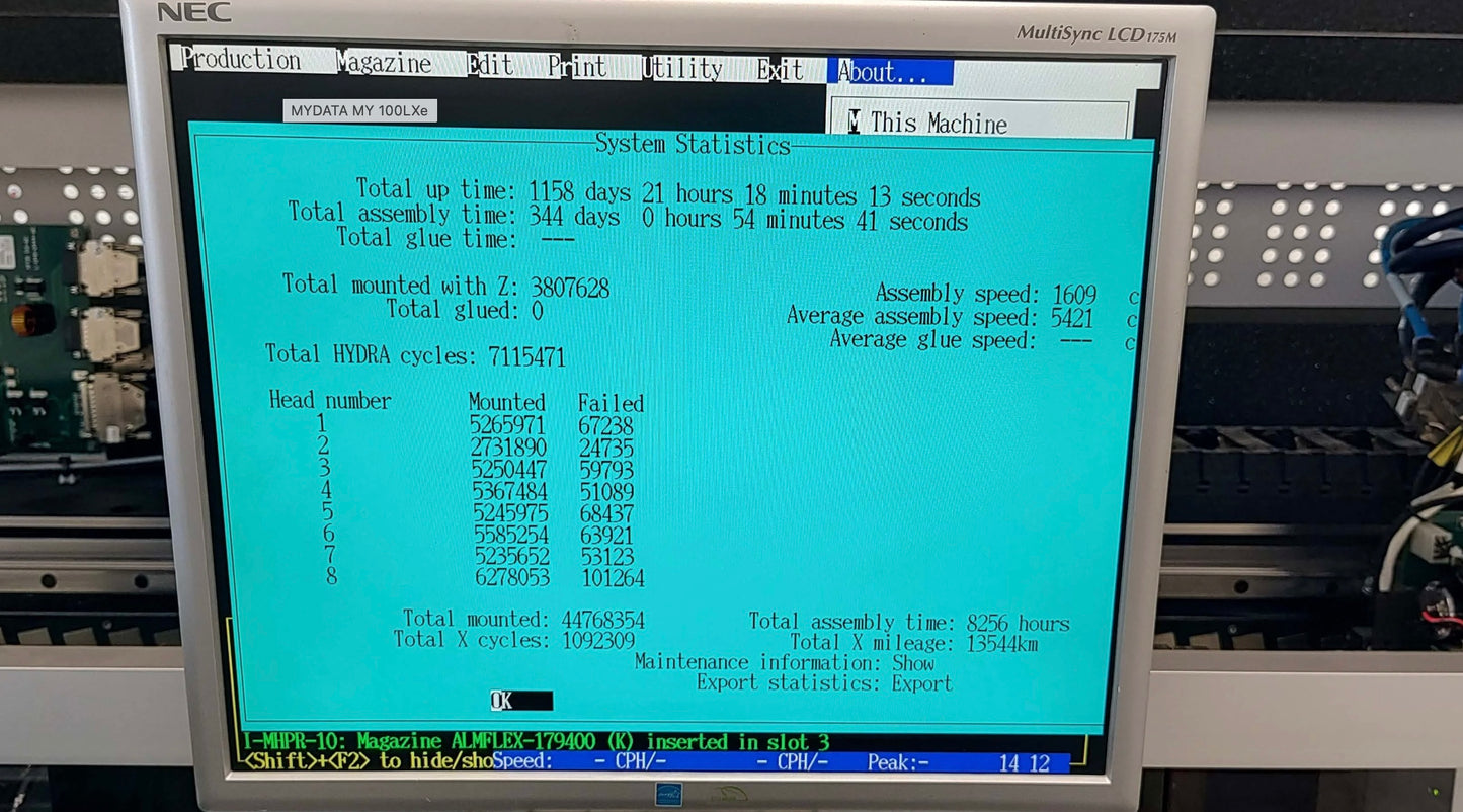 MYDATA MY 100LXe, vintage 2012, Europe SOLD