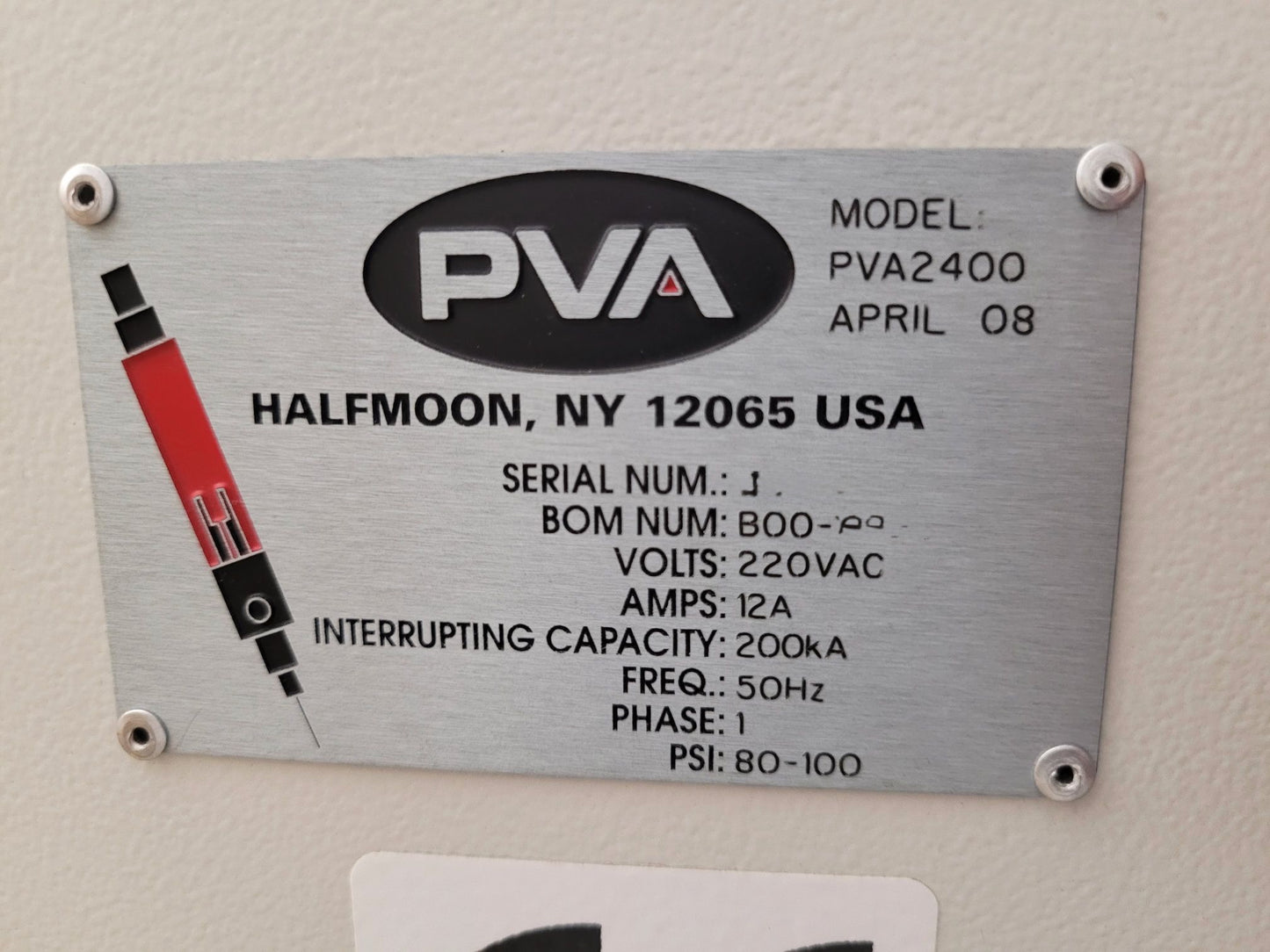 PVA 2400, vintage 2008, conformal coating