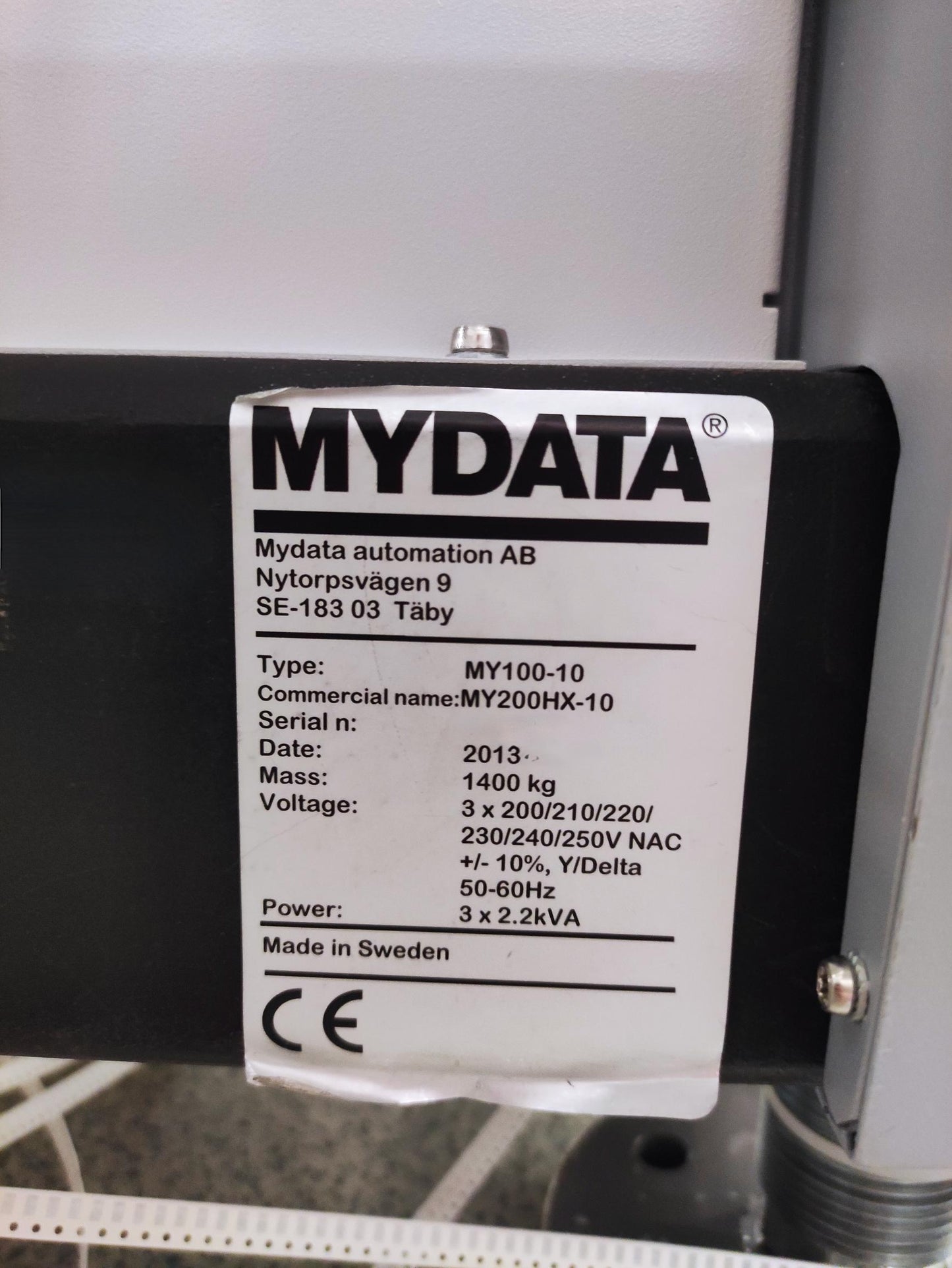 Mycronic / Mydata MY200DX-10, vintage 2013 SOLD