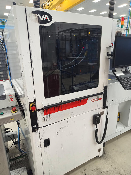 PVA Delta 8 coating/dispensing line with UV oven, vintage 2023